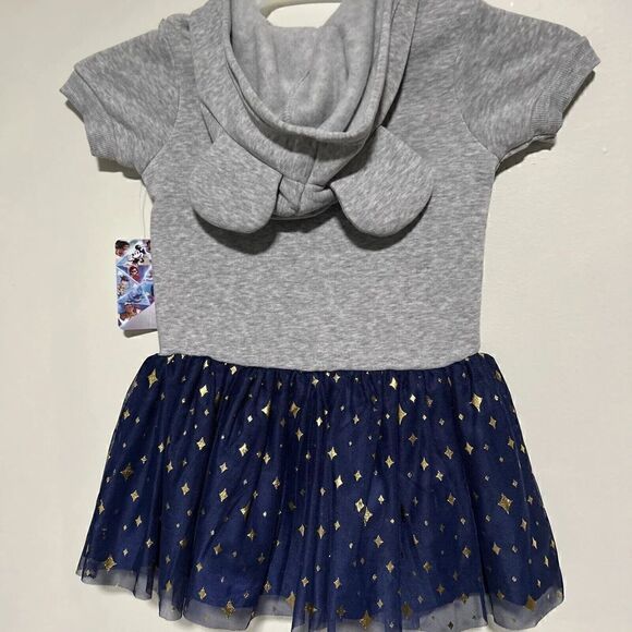 Disney Girls 100 Years Hooded Dress with Tulle Skirt Size 4/5 NWT - Picture 3 of 5